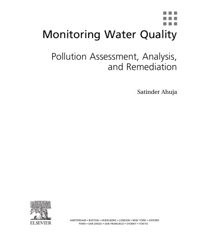 ﻿نظارت بر کیفیت آب ارزیابی، تجزیه و تحلیل و اصلاح آلودگی
