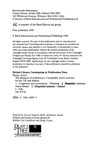 ﻿تجارت کنفرانس ها. مروری بر بخش مهمان نوازی برای بریتانیا و ایرلند
