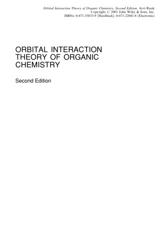 ﻿نظریه برهمکنش مداری شیمی آلی، ویرایش دوم