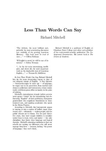 کمتر از کلمات می توانند بگویند