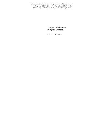 تیتانیوم و زیرکونیوم در سنتز آلی