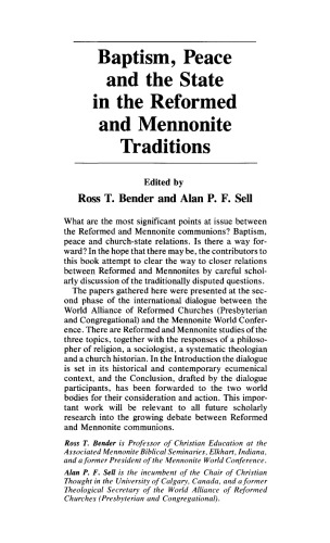 ﻿غسل تعمید، صلح و دولت در سنت های اصلاح شده و منونیت