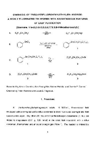 ﻿Organic Syntheses انتشار سالانه روشهای رضایت بخش