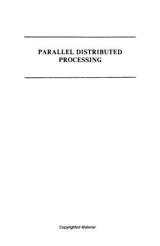 پردازش توزیع شده موازی: کاوش در ریزساختار شناخت: مبانی