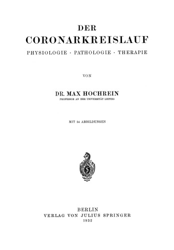 ﻿گردش خون کرونر: فیزیولوژی پاتولوژی درمانی