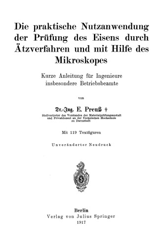 کاربرد عملی آزمایش آهن به وسیله اچ و به کمک میکروسکوپ: دستورالعمل مختصر برای مهندسین ، به ویژه مسئولان شرکت