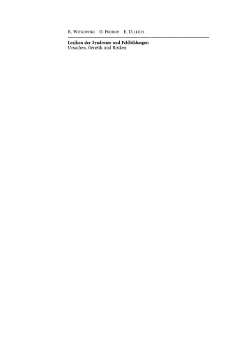 واژه نامه سندرم ها و ناهنجاری ها: علل ، ژنتیک و خطرات
