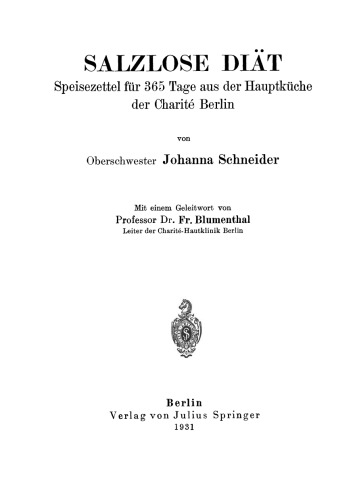 ﻿رژیم غذایی بدون نمک: منوی 365 روزه از آشپزخانه اصلی Charité Berlin