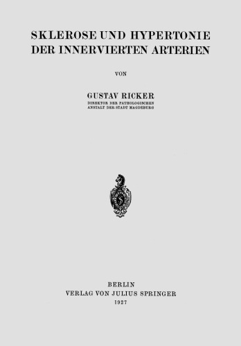 اسکلروز و فشار خون بالا شریانهای درونی