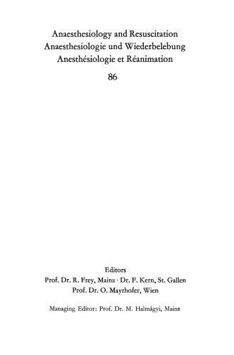 ﻿درمان فشرده در سالمندی: گزارش سمپوزیوم بیهوشی و درمان فشرده در سالمندی در 6 و 7 اکتبر در ماینتس