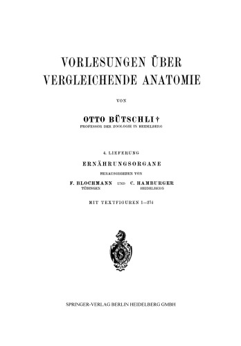 سخنرانی های مربوط به آناتومی مقایسه ای: چهارمین زایمان: اندام های تغذیه ای