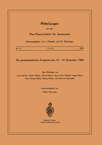 ﻿رویدادهای ژئوفیزیک 12-14 نوامبر 1960
