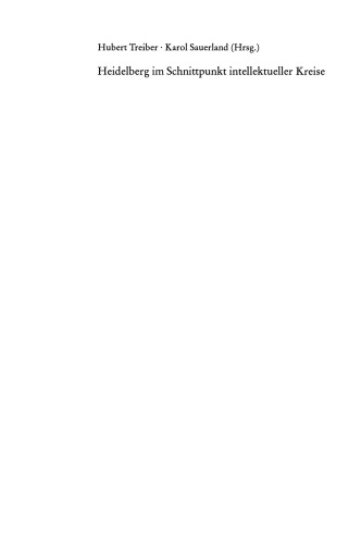 ﻿هایدلبرگ در تقاطع محافل روشنفکری: در مورد توپوگرافی 