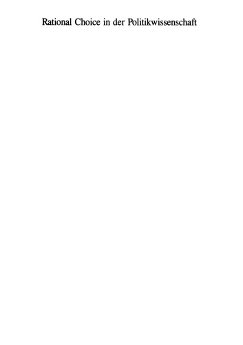 انتخاب منطقی در علوم سیاسی: اصول و کاربردها