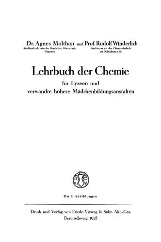 کتاب های شیمی: برای لیسه ها و دختران تحصیلات عالی مرتبط