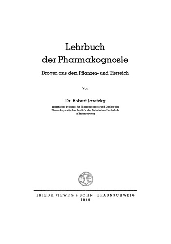 کتاب فارماکوگنوزی: داروهای پادشاهی گیاهان و حیوانات