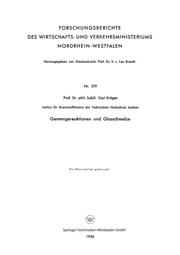 ﻿واکنش های دسته ای و ذوب شیشه