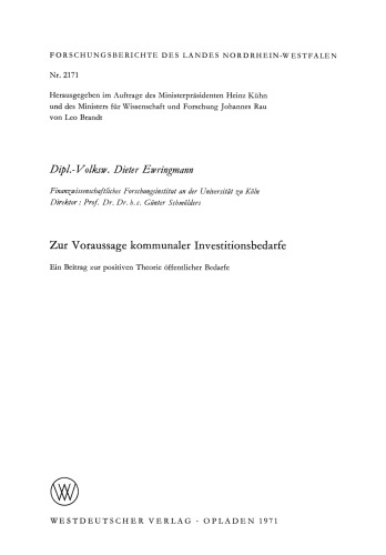 ﻿پیش بینی نیازهای سرمایه گذاری شهرداری: کمکی به نظریه مثبت نیازهای عمومی