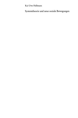 نظریه سیستم ها و جنبش های جدید اجتماعی: مشکلات هویت در جامعه ریسک