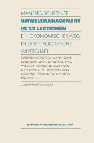 مدیریت محیط زیست در 22 درس: راهی اقتصادی برای ایجاد یک اقتصاد اکولوژیکی