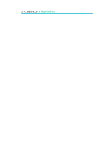 ﻿هیپرهیدروزیس: تعریق فیزیولوژیکی و پاتولوژیک در تشخیص و درمان