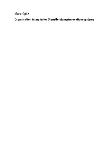 سازمان سیستم های نوآوری خدمات یکپارچه: یک چارچوب مبتنی بر نقش