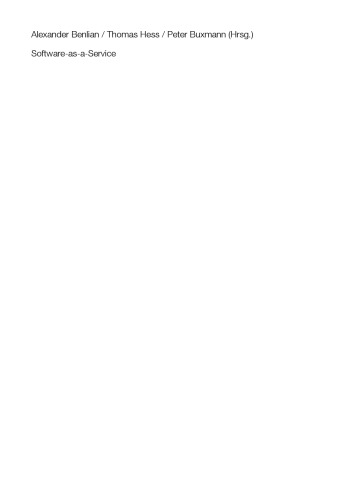 نرم افزار به عنوان سرویس: استراتژی های ارائه دهنده ، نیازهای مشتری و ساختارهای ایجاد ارزش