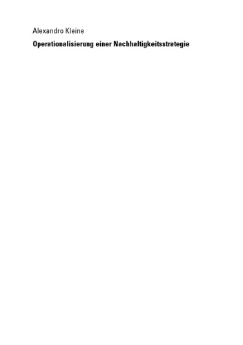 ﻿عملیاتی کردن استراتژی پایداری: ادغام اکولوژی، اقتصاد و مسائل اجتماعی