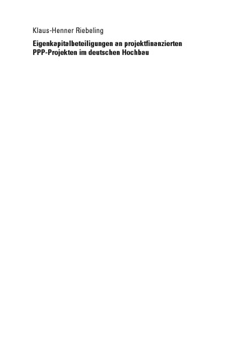 ﻿سرمایه‌گذاری‌های سهام در پروژه‌های PPP با تأمین مالی پروژه در ساخت و ساز ساختمان آلمان: دیدگاه واسطه‌های مالی
