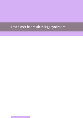 زندگی با سندرم پاهای بی قرار