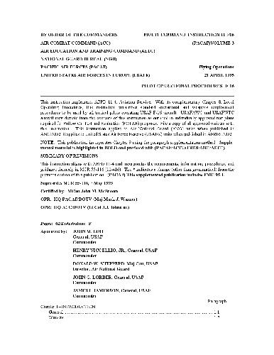 روشهای عملیاتی خلبان F-16