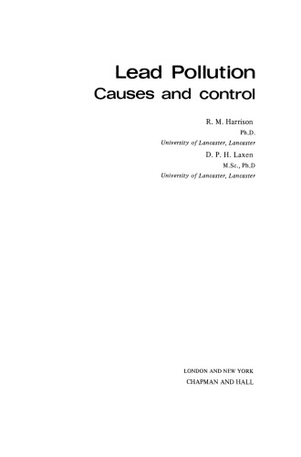 آلودگی سرب: علل و کنترل