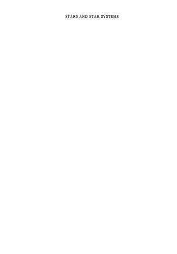 ستارگان و سیستم های ستاره ای: مجموعه مقالات چهارمین نشست منطقه ای اروپا در نجوم که در اوپسالا ، سوئد ، 7 تا 12 اوت 1978 برگزار شد