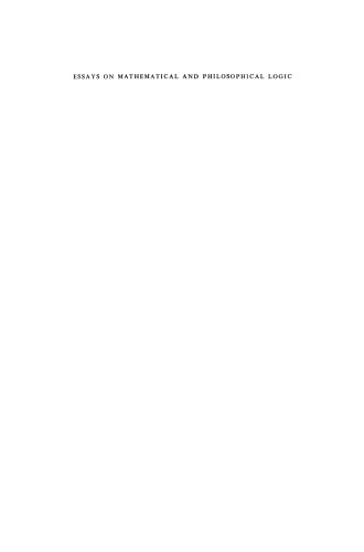 مقاله هایی درباره منطق ریاضی و فلسفی: مجموعه مقالات چهارمین سمپوزیوم منطق اسکاندیناوی و اولین کنفرانس منطق اتحاد جماهیر شوروی-فنلاند ، جیویسکلی ، فنلاند ، 29 ژوئن - 6 ژوئیه 1976