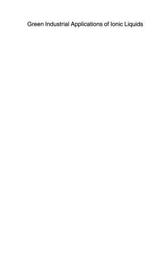 ﻿کاربردهای صنعتی سبز مایعات یونی