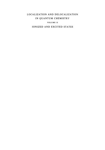 محلی سازی و جابجایی در شیمی کوانتومی: کشورهای یونونی و هیجان زده