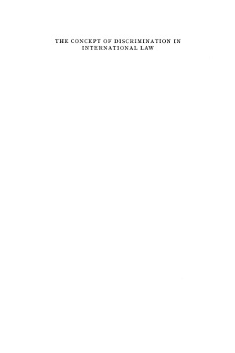 ﻿مفهوم تبعیض در حقوق بین الملل: با اشاره ویژه به حقوق بشر
