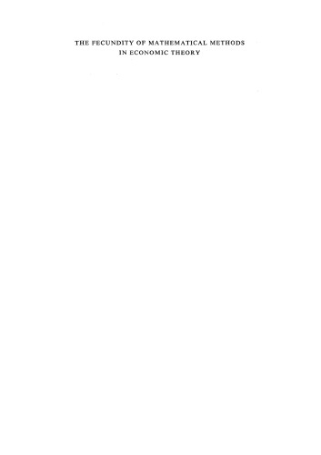 ﻿باروری روشهای ریاضی در نظریه اقتصادی