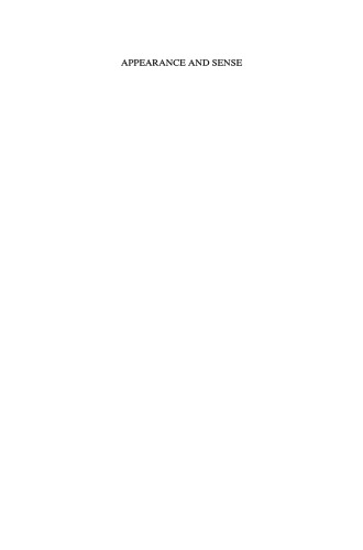 ﻿ظاهر و حس: پدیدارشناسی به عنوان علم بنیادی و مشکلات آن