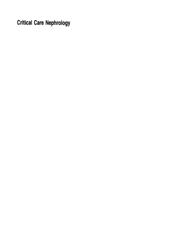 ﻿نفرولوژی مراقبت های ویژه