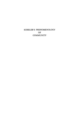 پدیدارشناسی جامعه از شلر