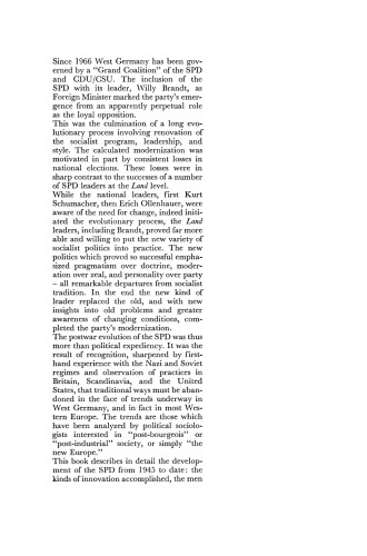 ﻿SPD در جمهوری بن: یک حزب سوسیالیست مدرن می شود