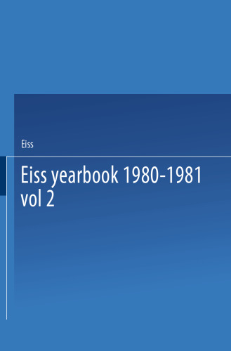 ﻿سالنامه EISS 1980-1981 قسمت دوم / Annuaire EISS 1980-1981 Parte II: امنیت اجتماعی و بحران اقتصادی مجموعه مقالات مؤسسه اروپایی تأمین اجتماعی / La sécurité sociale et la crise économique Travaux de l’Institut Européen de Sécurité