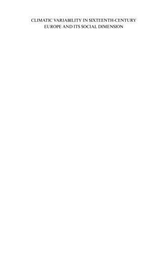 تنوع اقلیمی در اروپا قرن شانزدهم و بعد اجتماعی آن