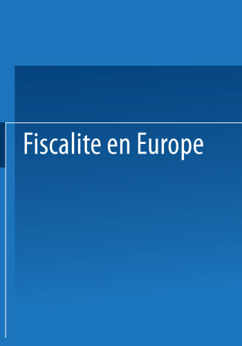 ﻿Fiscalité در اروپا