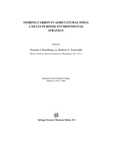 ﻿ذخیره کربن در خاک های کشاورزی: ​​یک استراتژی زیست محیطی چند منظوره