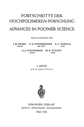 ﻿Fortschritte Der Hochpolymeren-Forschung
