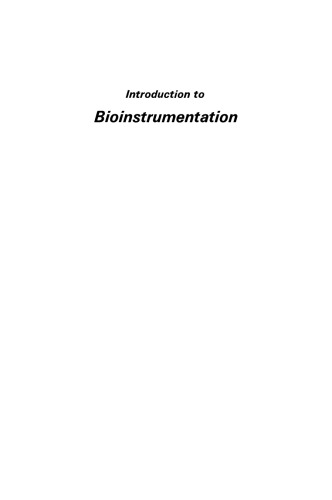 مقدمه ای برای Bioinstrumentation: با کاربردهای بیولوژیکی ، زیست محیطی و پزشکی