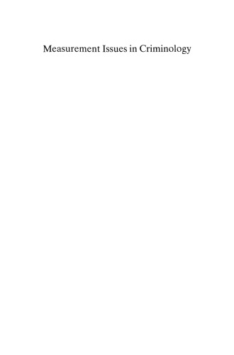 مسائل اندازه گیری در جرم شناسی