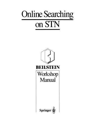 ﻿جستجوی آنلاین در STN: دفتر کارگاه Beilstein